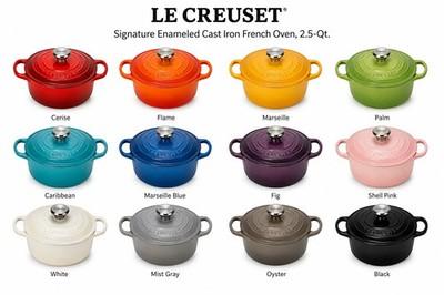 Williams Le Creuset Signature Enameled Cast Iron French Oven, 2.5-Qt