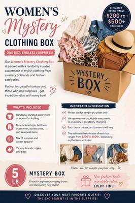 Women's Mystery Clothing Boxes Bulks 5lb