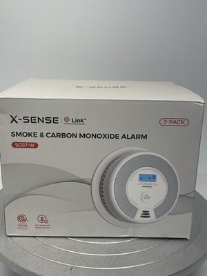 X-Sense SC07-W Wireless Interlinked Combo Smoke & Carbon Monoxide Alarm - 3-Pack