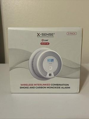 X-Sense SC07-W Wireless Interlinked Combo Smoke & Carbon Monoxide Alarm - 3-Pack
