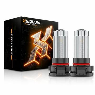 XWQHJW 5202 H16 LED Fog Light Bulbs 6000K White 16000LM High Power Pair