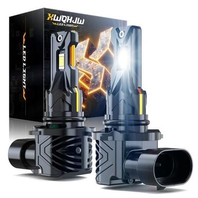 XWQHJW 9006 LED Headlight Bulbs Conversion Kit Low Beam 6000K 5000LM White 2Pcs