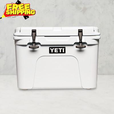 YETI Tundra 35 Cooler White Insulated Ice Chest with Dry Goods Container