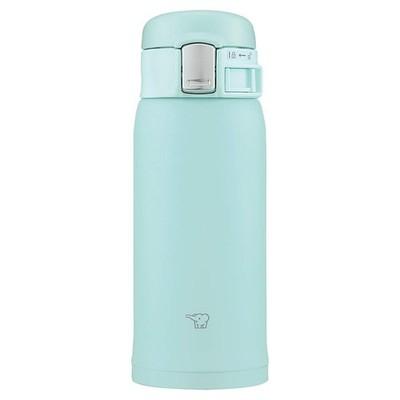 Zojirushi Mint Blue Vacuum Insulated Flask 12.2 Ounces Wide Mouth Lightweight