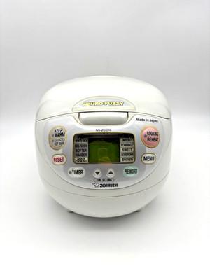Zojirushi Neuro Fuzzy NS-ZCC10 Rice Cooker Warmer 5.5 Cup White Made in Japan