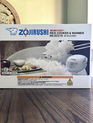 Zojirushi NS-ZCC10 Neuro Fuzzy Rice Cooker & Warmer 5.5 Cup White 680W 7
