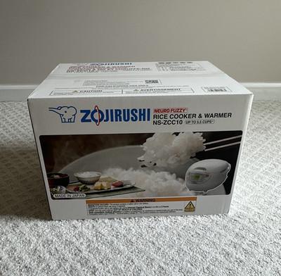 Zojirushi Rice Cooker & Warmer NS-ZCC10 5.5 Cup White 120V 680W