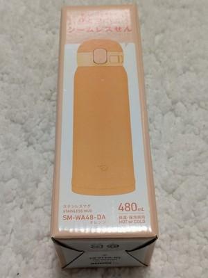 Zojirushi SM-WA48-DA Water Bottle One-Touch Stainless Steel Seamless 0.48L 480ml