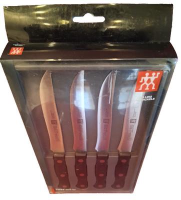 ZWILLING J.A. HENCKELS Steak Knife Set, Black/Silver - 4 Piece